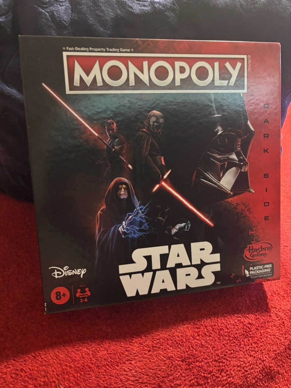Monopoly Star Wars Darth Vader Dark Side Board Game - Hasbro . New